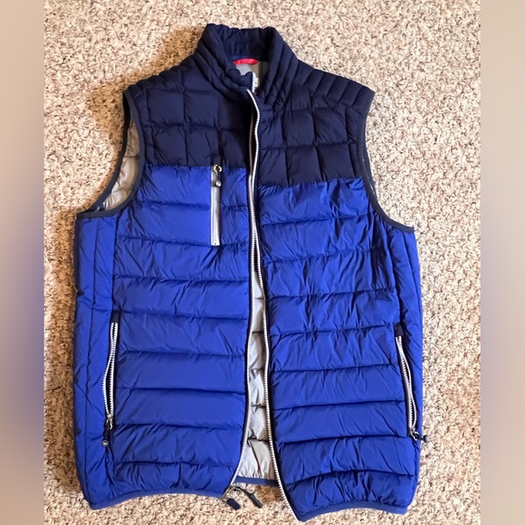Peter Millar Men’s Crown Elite Light Blue Colorblock Down Vest